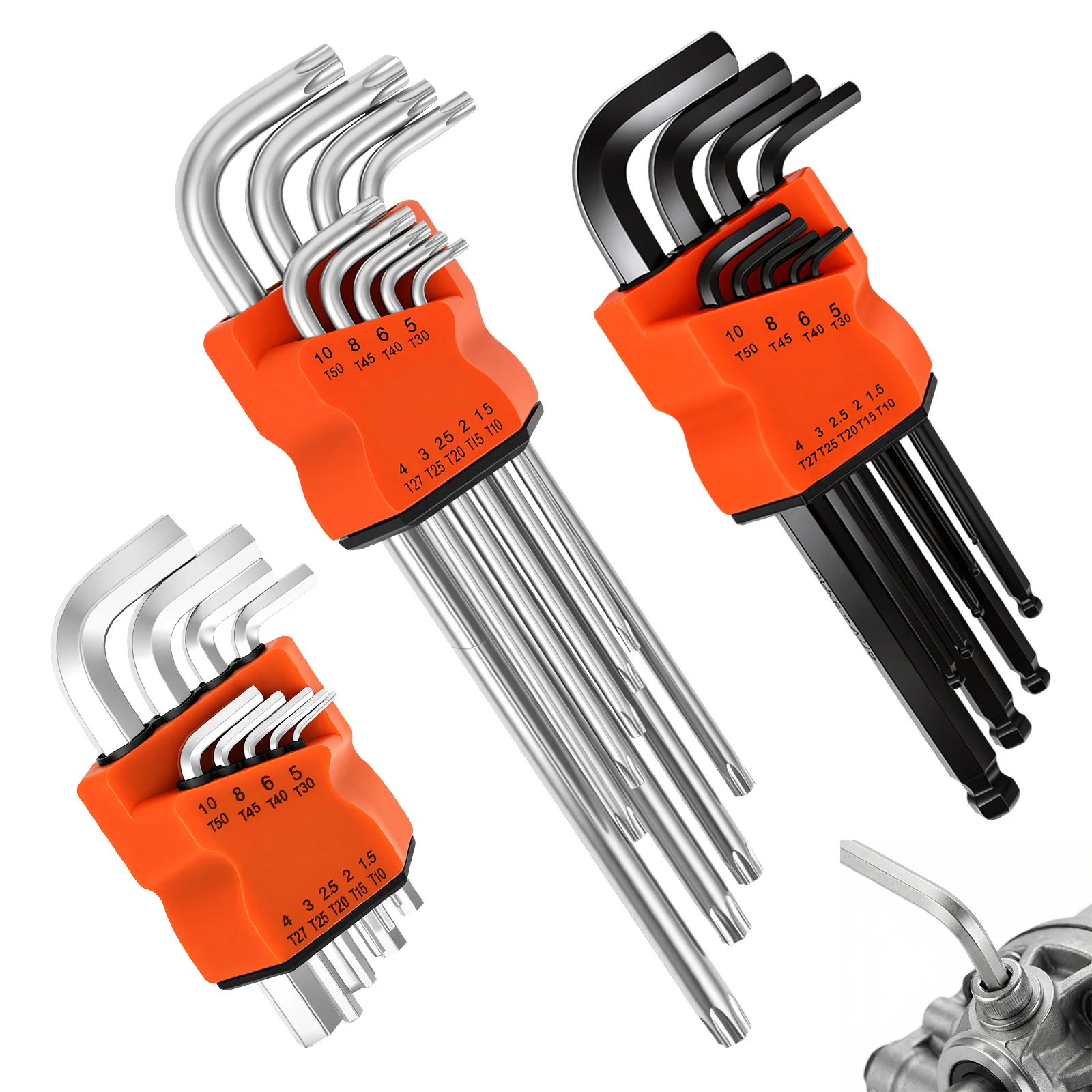 L Shape Allen Key Set Dual End L Type Star Screwdriver Hand Repair Tools For DIY Home Repair Vehicle Repair for Tight Space