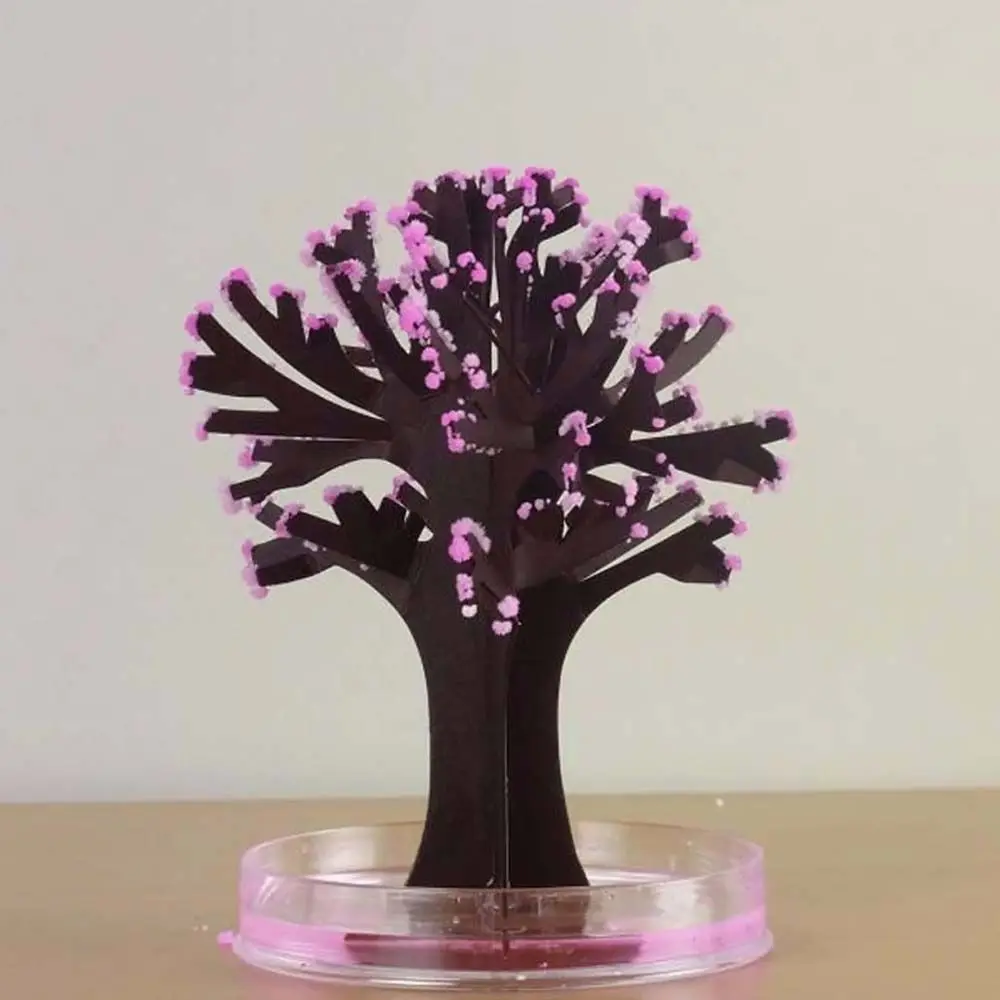 Albero di carta che fiorisce Albero di ciliegio fai da te Carta Sakura Alberi di cristallo Carta magica Albero di coltivazione magica Fiore di ciliegio desktop giapponese