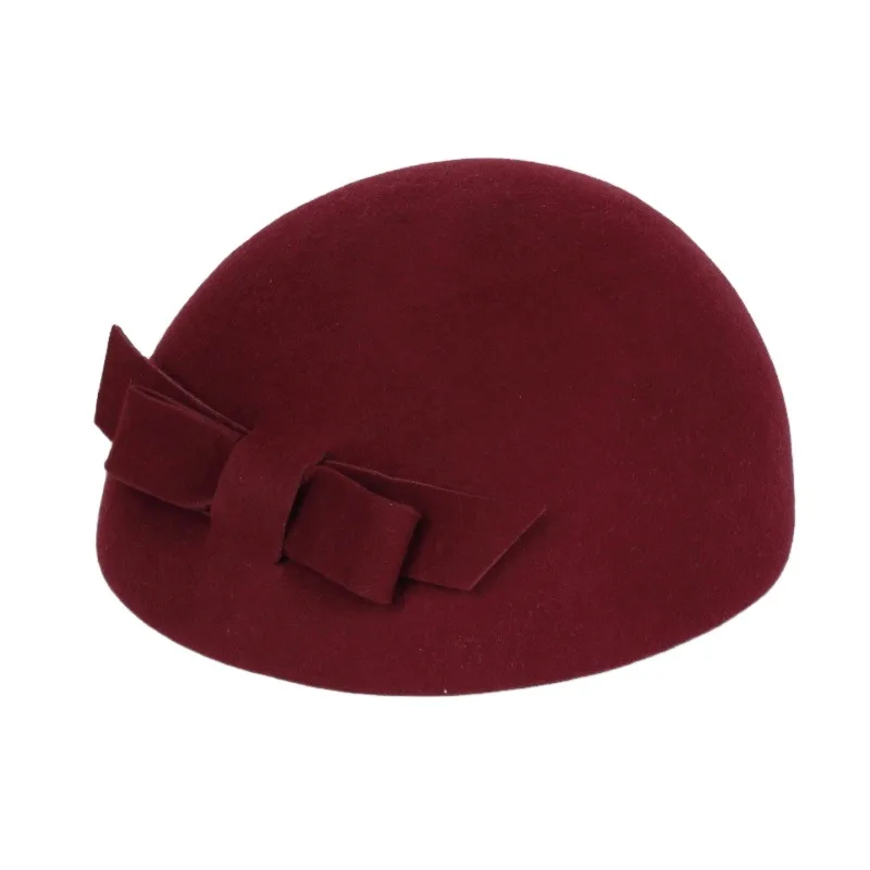 

Wholesale Fashionable Wool Women Airline Stewardess Cap Ladies Beret Hats For Girls