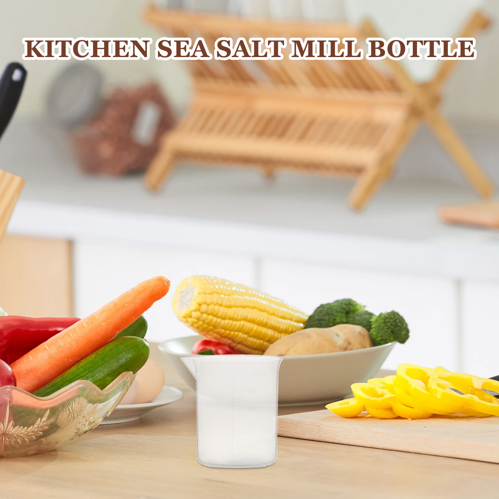 

20 pcs 100mL Plastic Beakers Measuring Cups PP Lab Home Baking Wide Mouth Easy Clean Heat Resistant Acid Alkali Proof