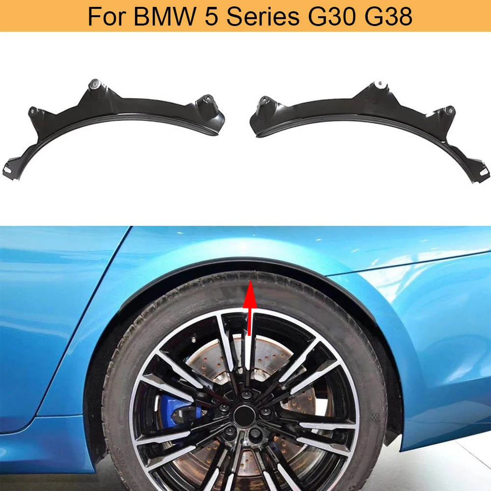 

Car Rear Wheel Arches Fender Flares Mudguards Trims for BMW 5 Series G30 G38 2017-2019 Wheel Eyebrows Guards Not M5 Matte Black