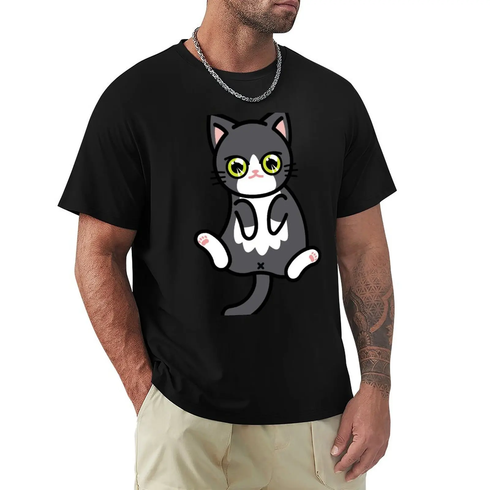 

Tuxedo Cat T-Shirt Casual Loose Daily Wear T-Shirt