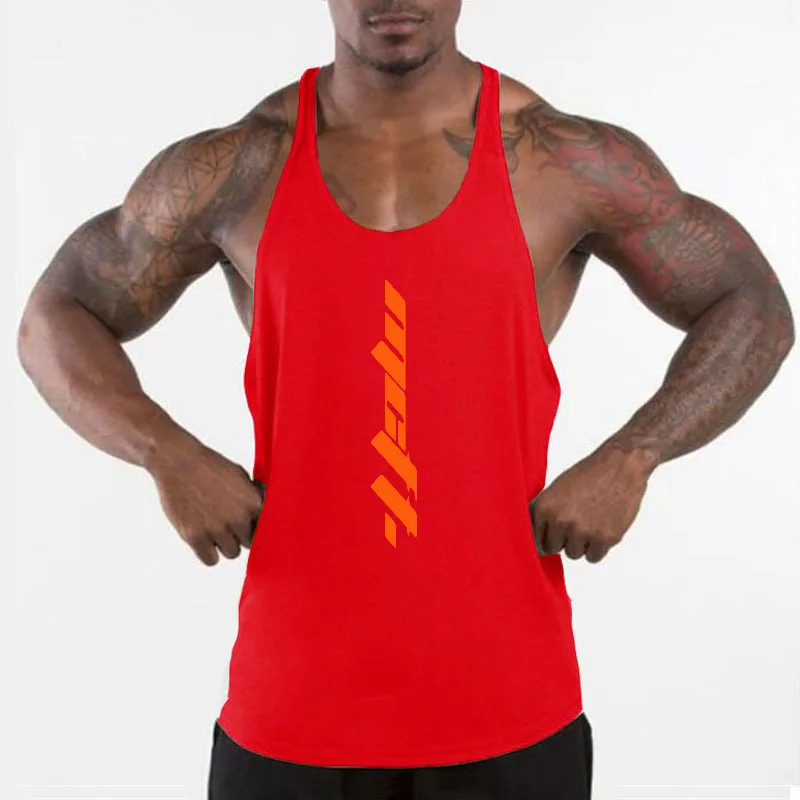 Men's Sports Running Vests Moisture Wicking Sleeveless Breathable Racerback Tops For Gym Workout Fitness Training