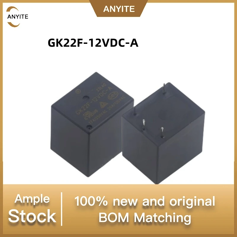 

New 10Pcs/LOT GK22F-12VDC-A GK22F 5pin