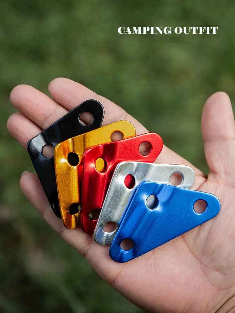 

Outdoor Tent Rope Adjustment Buckle, Canopy Pull Rope, Aluminum Alloy Triangular Anti-skid Fixed Buckle, Safe and Stable