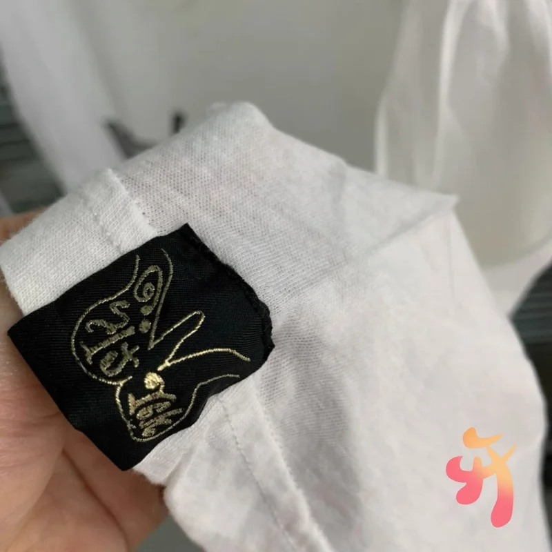 أزياء الشارع الصيف مارتين روز بلايز الأبيض الكرتون الغوريلا طباعة جولة الرقبة قصيرة الأكمام القطن تنفس الرجال النساء أعلى