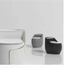 Wholesale One Piece Grey Ceramic Toilet, Modern Bathroom Commode