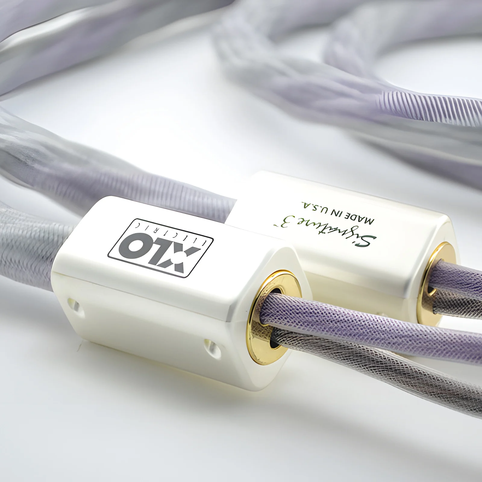 كابل مكبر صوت XLO Signature 3 HiFi من النحاس النقي XLO 2 إلى 2/4 Y مقابس بأسمائها الحقيقية أسلاك مكبر الصوت لمكبر الصوت وأنظمة A/V