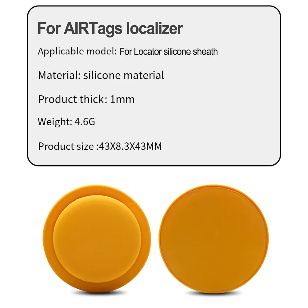 Premium Silicone Self Adhesive Case for For airtags Secure Positioner Protection for For pets Easy Installation and Durability