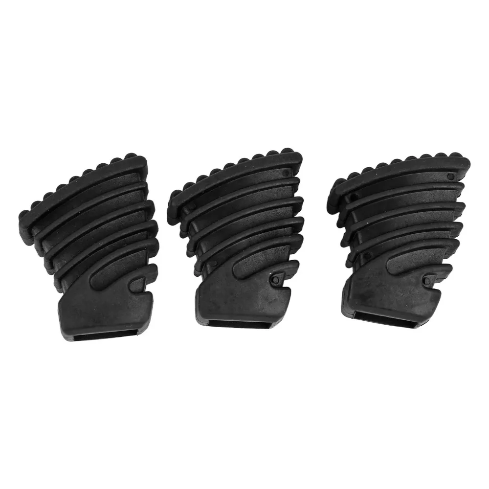 3PCS Non-Slip Drum Rubber Feet Anti-Vibration Black Color Drum Floor Protectors Rubber Material Drum Hardware Feet For Drum Set