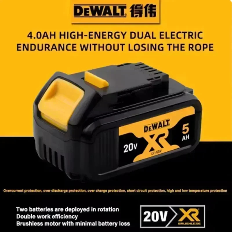 DEWALT 20V Original Battery  DCB606, DCB205, DCB206, DCBGene, DCB182, DCB200 MAX, 20V, 2AH 5AH 6000MAH 5000mAh