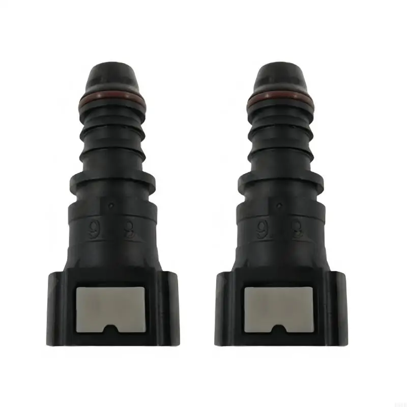 Quick Release Hose Connectors 2-Pack with Push-In and Barbed Ends for Joining Different Lines During Replacement and H9EE