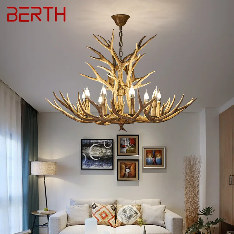 

BERTH Nordic Pendant Lights Creative LED Ceiling Chandelier for Modern Home Dining Room Aisle Decor