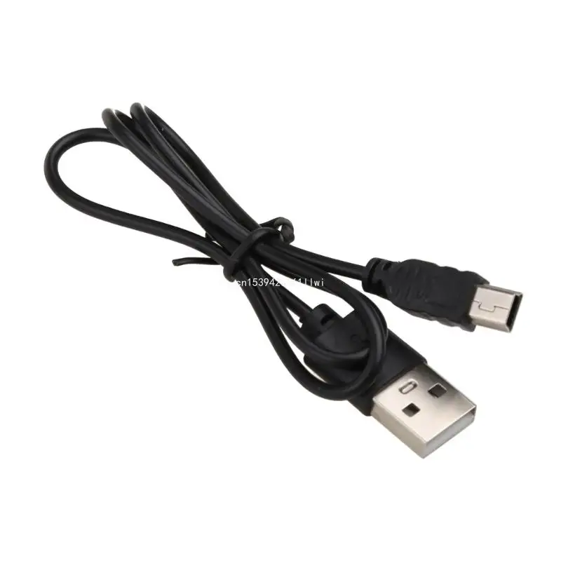 Portable Black USB 2.0 Short Male to Mini 5 Pins Data Cable Cord Adapter Dropship