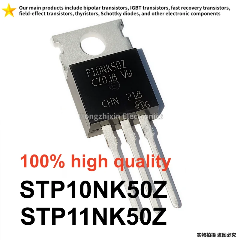 10 pièces nouveau transistor à effet de champ à canal N STP10NK50Z STP11NK50Z P10NK50Z P11NK50Z TO-220