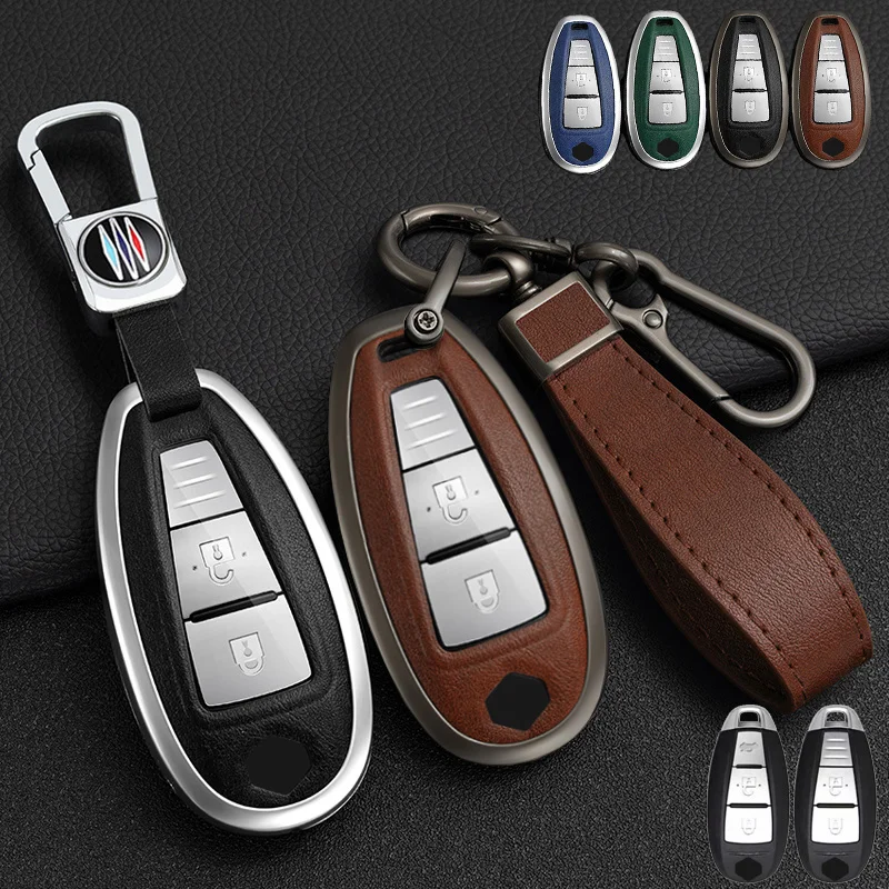 

Zinc Alloy+PU Leather Full Cover Car Key Case for Suzuki Swift Vitara Grand Ii Sx4 Baleno Kizashi Jimny Ignis 2 3 Buttons Remote