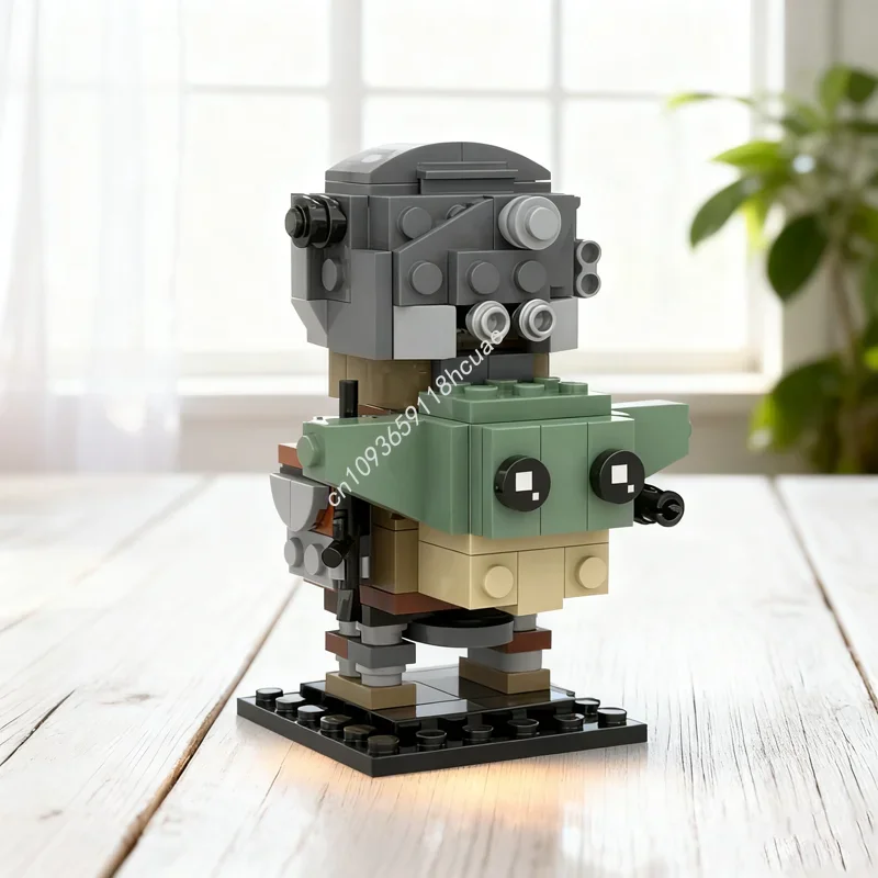 

Набор из 170 деталей MOC: Модель Brickheadz «Иг и Дитя» — Конструктор для сборки, Рождественский подарок, развивающая игрушка для детей, DIY, креативные кирпичики