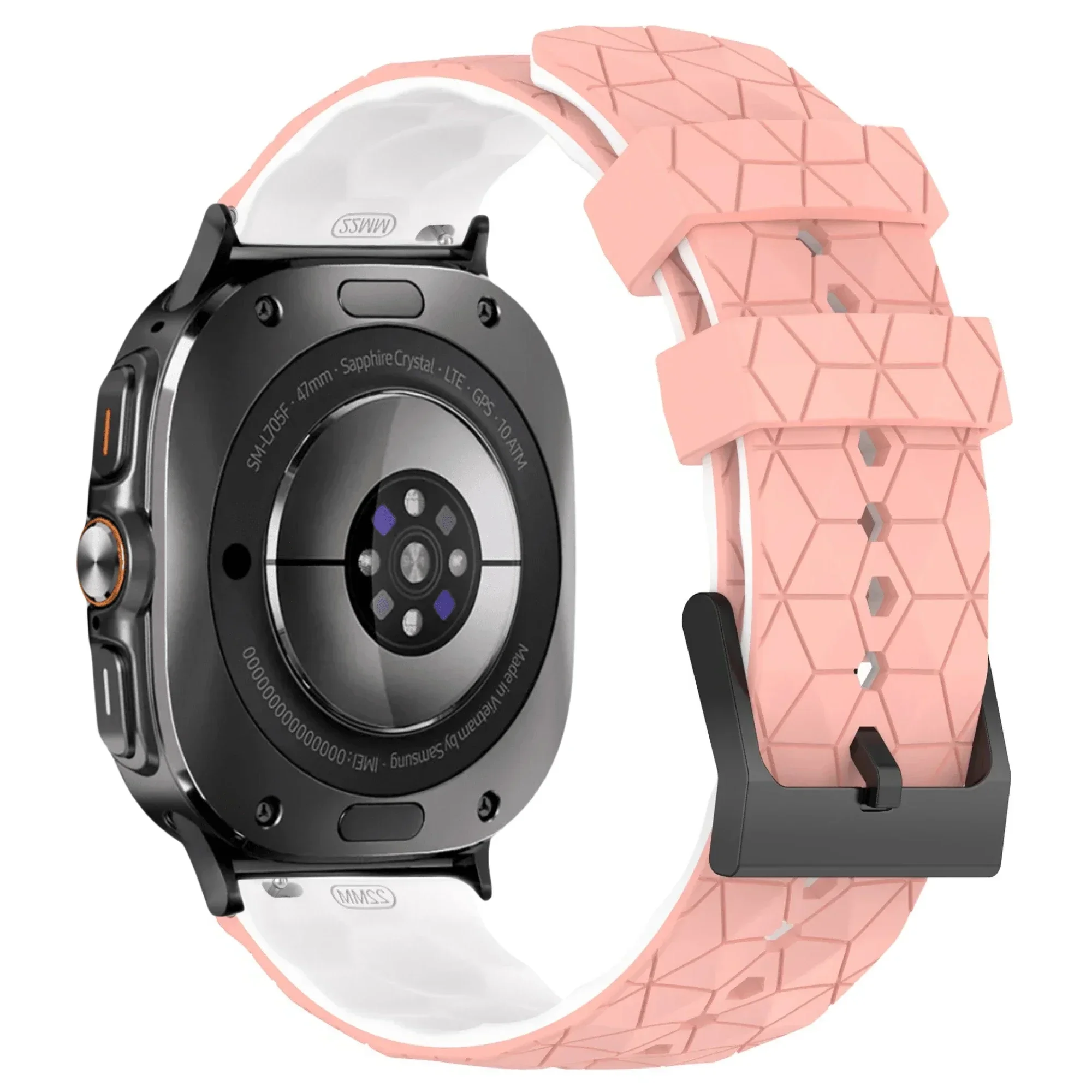 Bracelet de sport en Silicone pour Samsung Galaxy Watch 8 Ultra, 47mm, remplacement, motif de Football, bracelet Durable, Galaxy Watch 7 Ultra