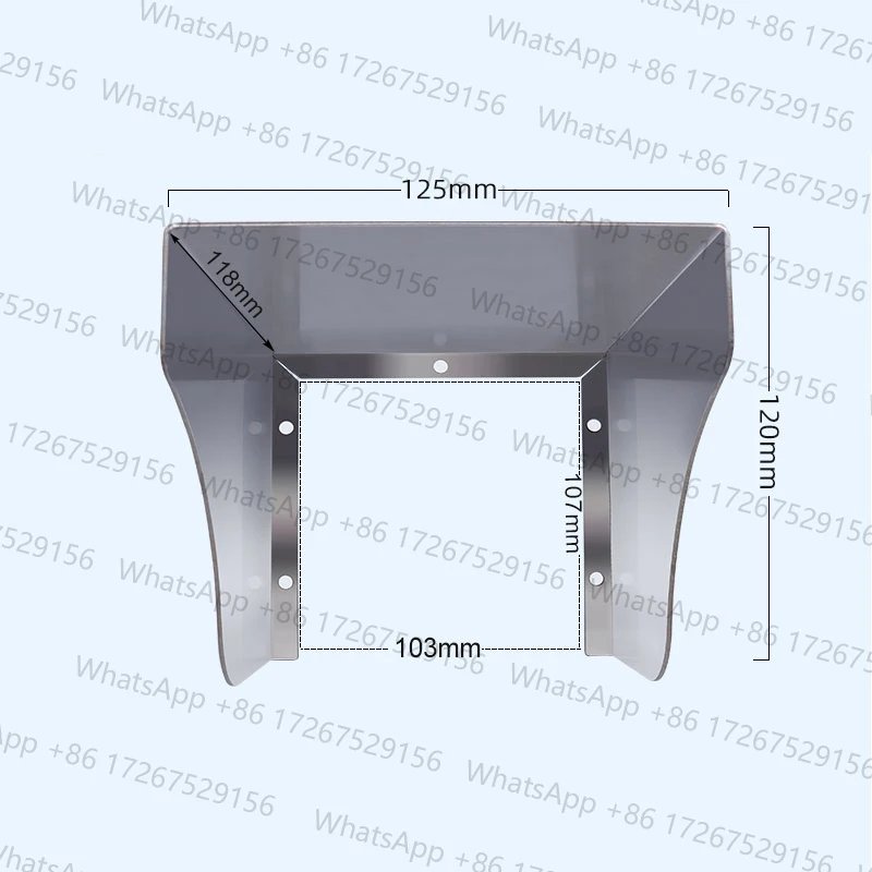 Stainless steel Protection Rain Waterproof metal Cover for Socket Door lock RFID Access Control Machine System Reader doorbell