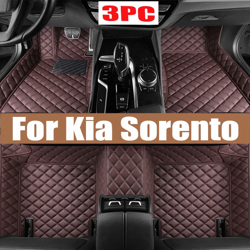 

Car Floor Mats For Kia Sorento XM 2010~2013 7 Seat Waterproof Protection Alfombrillas Coche Car Trunk Floor Mat Car Accessories