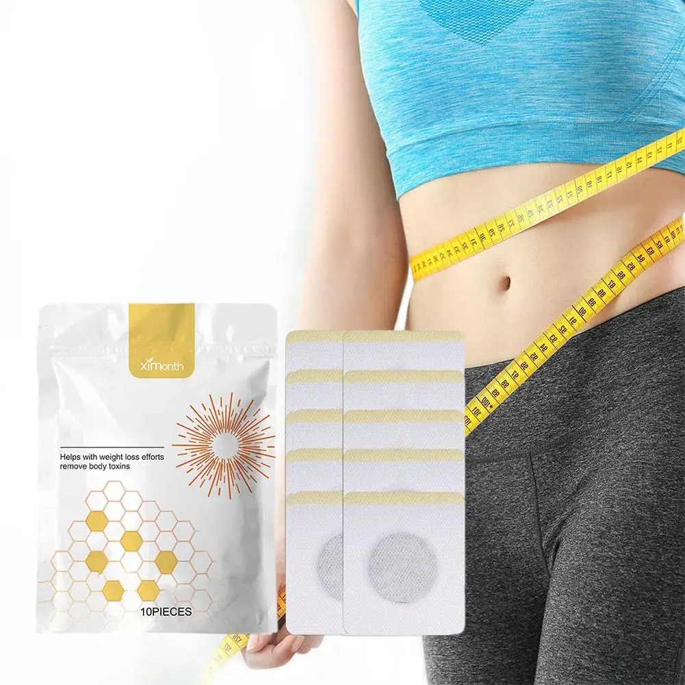 10PCS Bee Lymphatic Slimming Patch Expectorant Defecation Slimming Detoxification Detumescence Fat Burning Slimming Patch