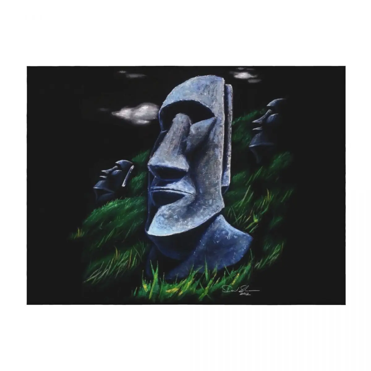 

Easter Island Heads Throw Blanket Luxury Throw Luxury St sofa bed Bed Fashionable Blankets