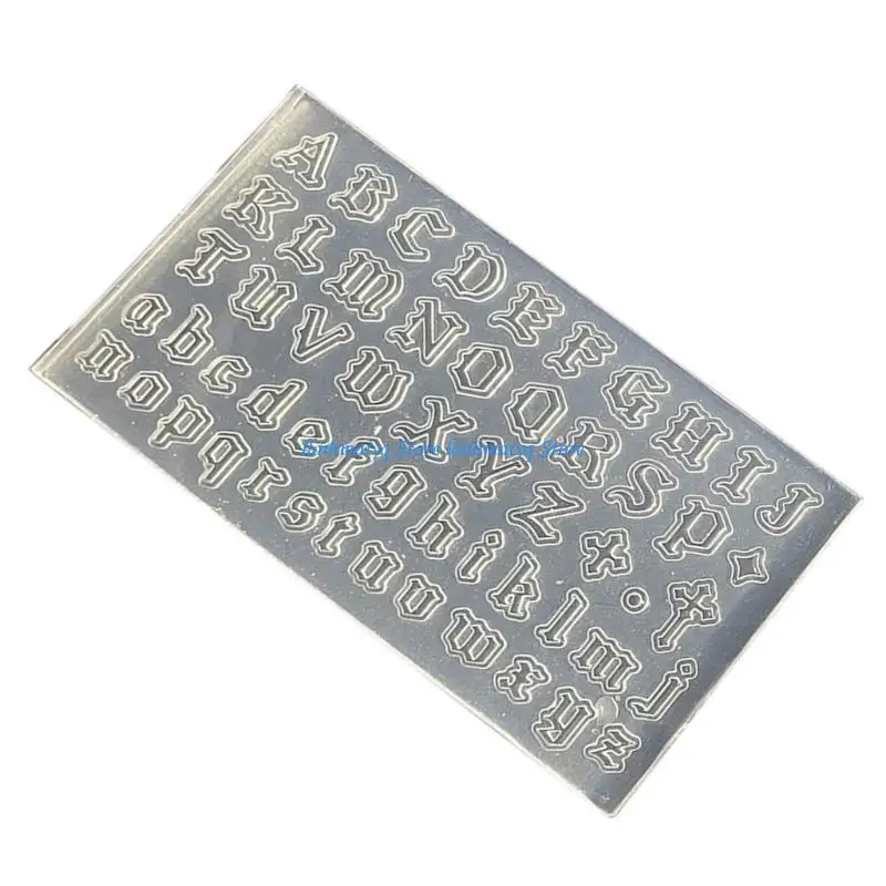 573B Gothic Silicone Letter Molds Exquisite Resin Mold Gift for Hand-Making Lover
