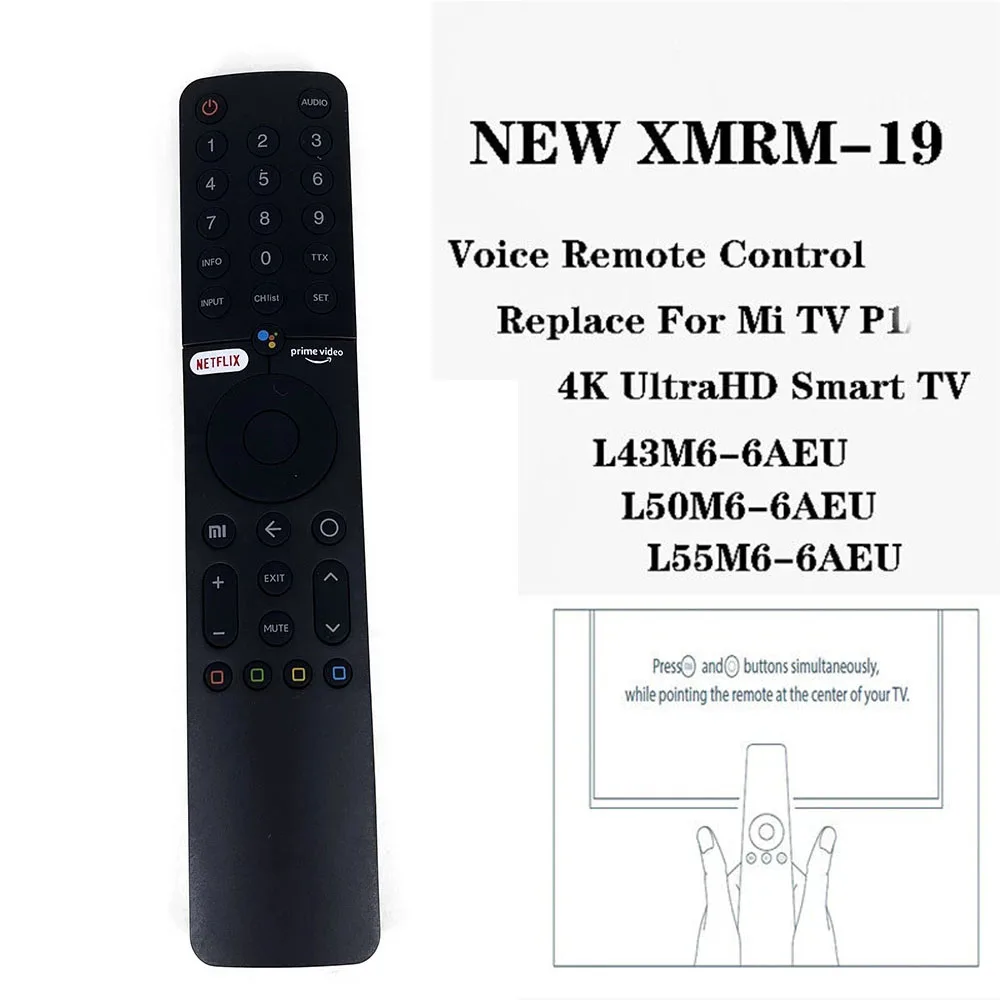 XMRM-010 XMRM-19 untuk Xiaomi MI TV Cocok untuk Suara Bluetooth Remote Control 4S 4A Android Smart TV L65M5-5ASP L65M55ASP Serta P1 32
