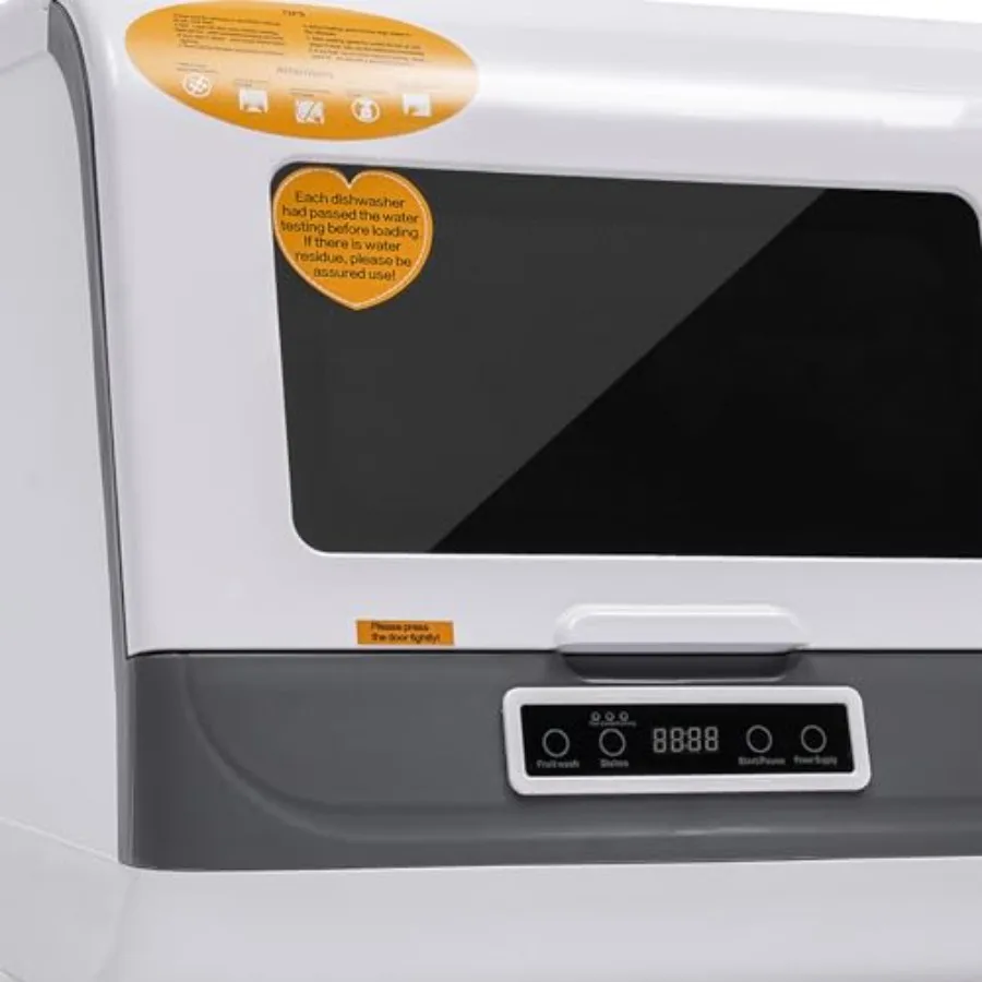 غسالة أطباق صغيرة محمولة بدون تركيب للاستخدام المنزلي على سطح المطبخ مع 3 عرض برامج الغسيل والتنظيف التلقائي #3