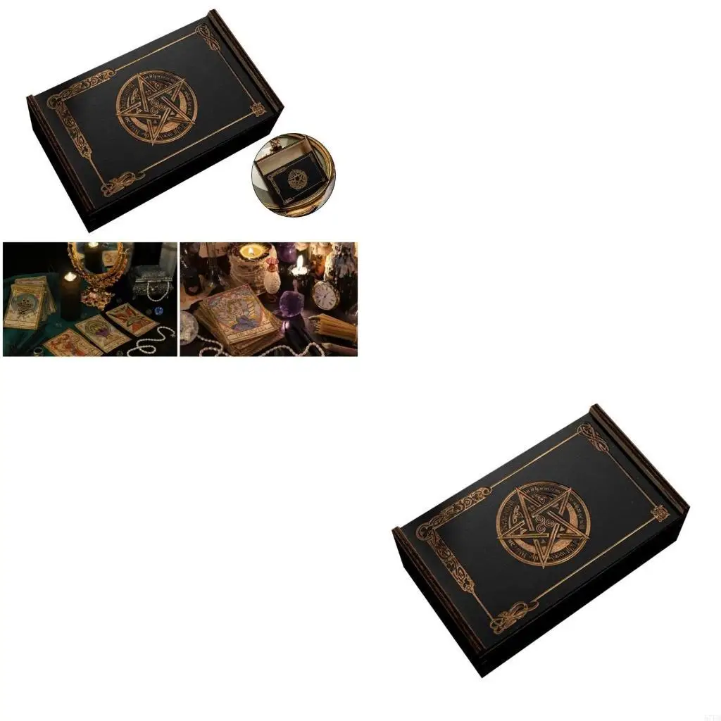 

Нажмите на разъедините карты таро, ящик для хранения деревянных карт для хранения карт для хранения карты для хранения карты