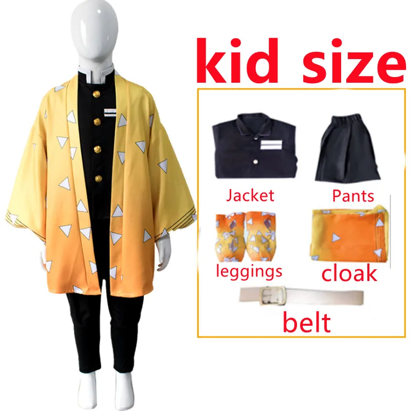 Anime Demon Slayers Kimetsu No Yaiba Cosplay Costume Nezuko Kamado Tanjirou Shinobu Zenitsu Kids Kimono Halloween Clothes