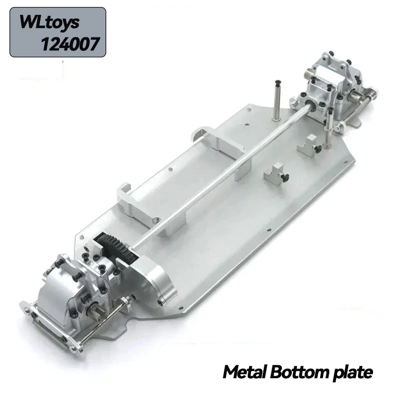 Wltoys 124007 124017 124019 1/12 금속 꼬리 날개 마운트 고정 브래킷 RC 자동차 업그레이드 부품 액세서리 자동차 액세서리