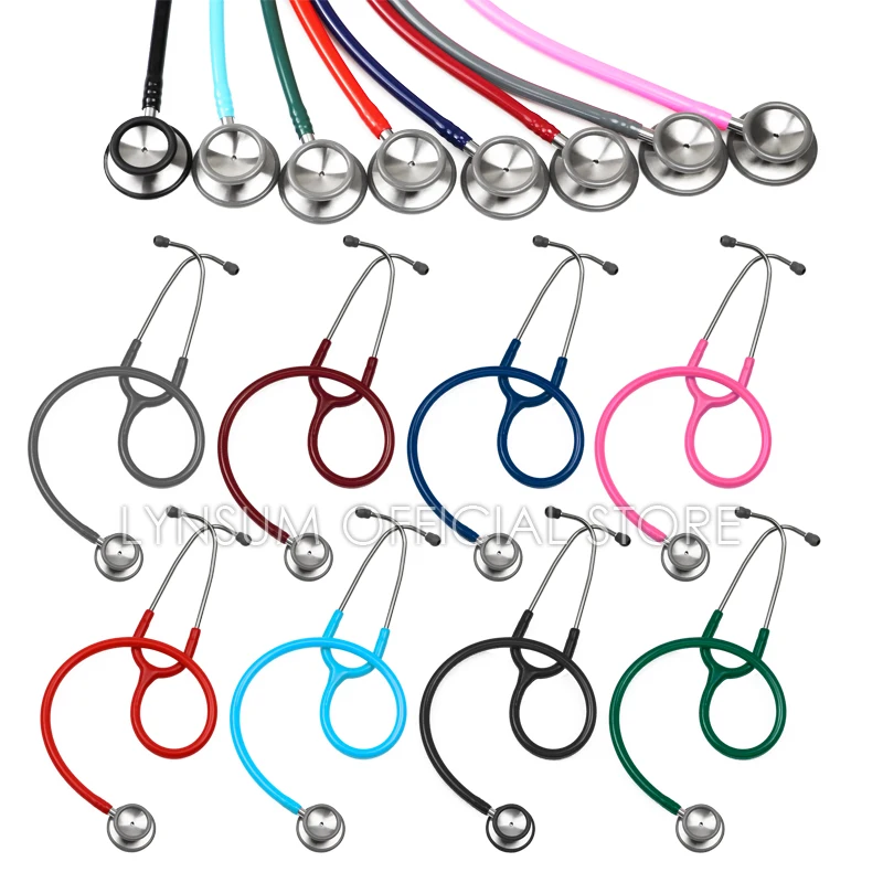 Professional Dual Head Medical Classic Cute Estetoscopio for Doctor Nurse Vet Student Cardiology II Clinical Stethoscope Tool