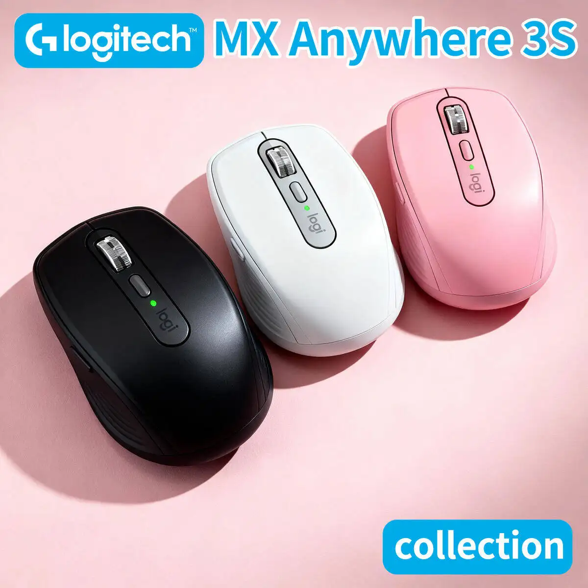 

Logitech MX Anywhere 3S Bluetooth Mouse – Brand Reliability, Multi-Device Connect, Track on Any Surface