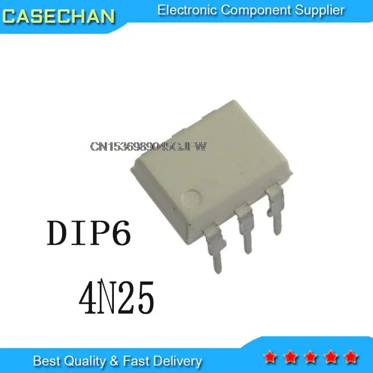 10PCS New and Original DIP6 DIP photoelectr coupler 4N25