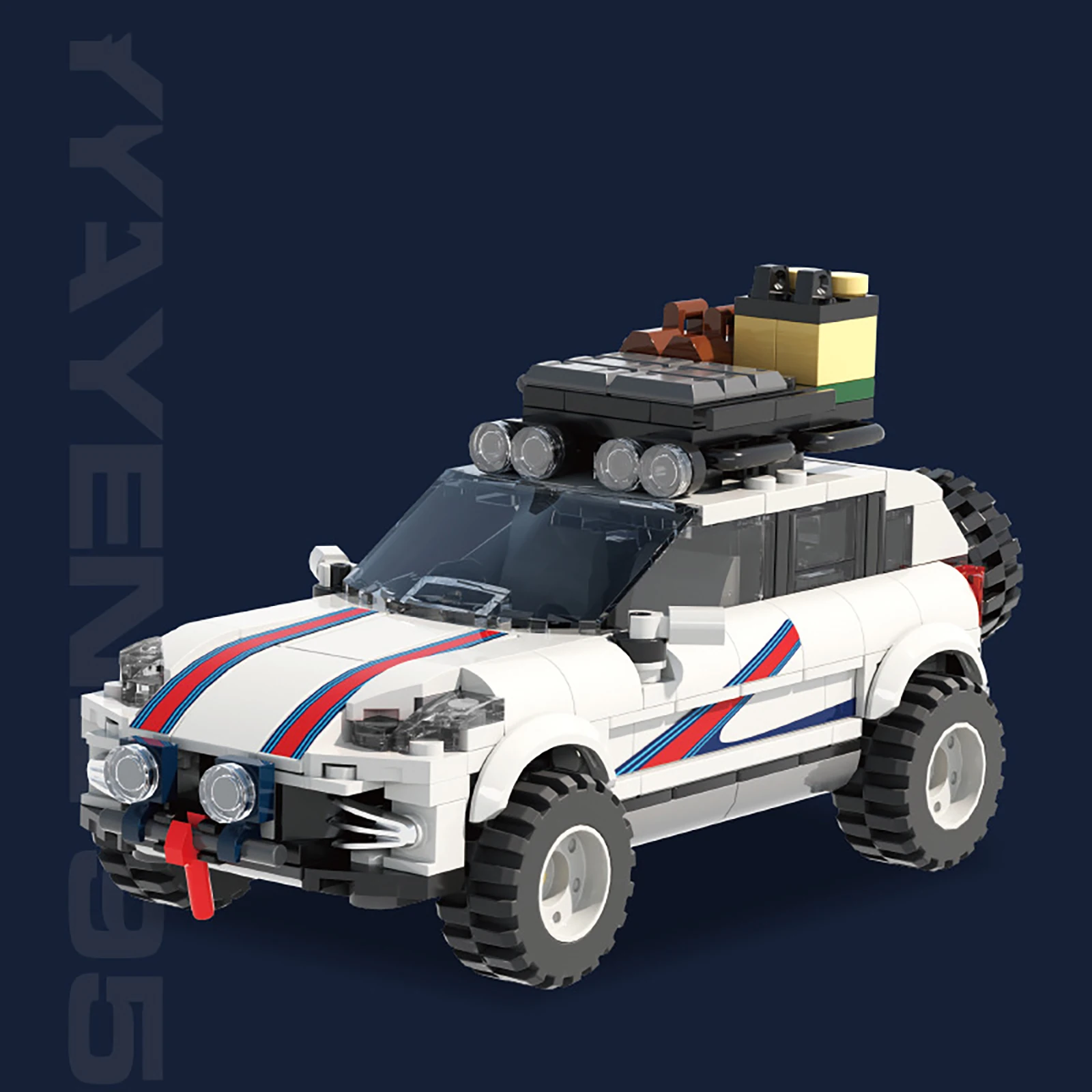 406PCS Off-Road Reisenden SUV Bausteine DIY Abenteuer Fahrzeug MOC Kreative Ziegel Set STEM Spielzeug Desktop Display für kind Erwachsene