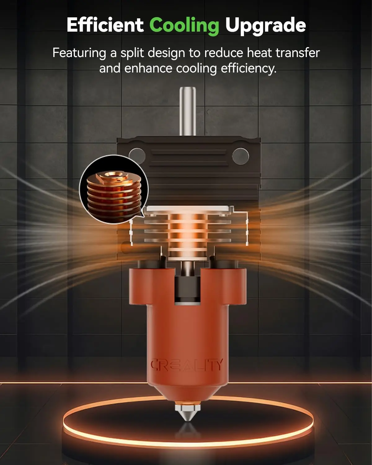 Creality Offizielles K1/K1 Max/K1C Upgrade Keramik-Heizblock-Hotend-Kit, Einhorn-Schnellwechsel-Düsenset, für 3D-Drucker der K1-Serie – Detail 5