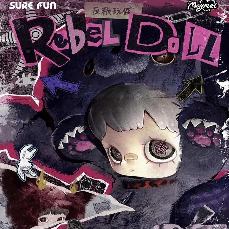 

Кукла Maymei Rebel, серия Big Doll 400%, трендовая серия Blind Box, милые куклы-сюрпризы в рюкзаках, таинственная подарочная коробка, подарки-сюрпризы для девочек