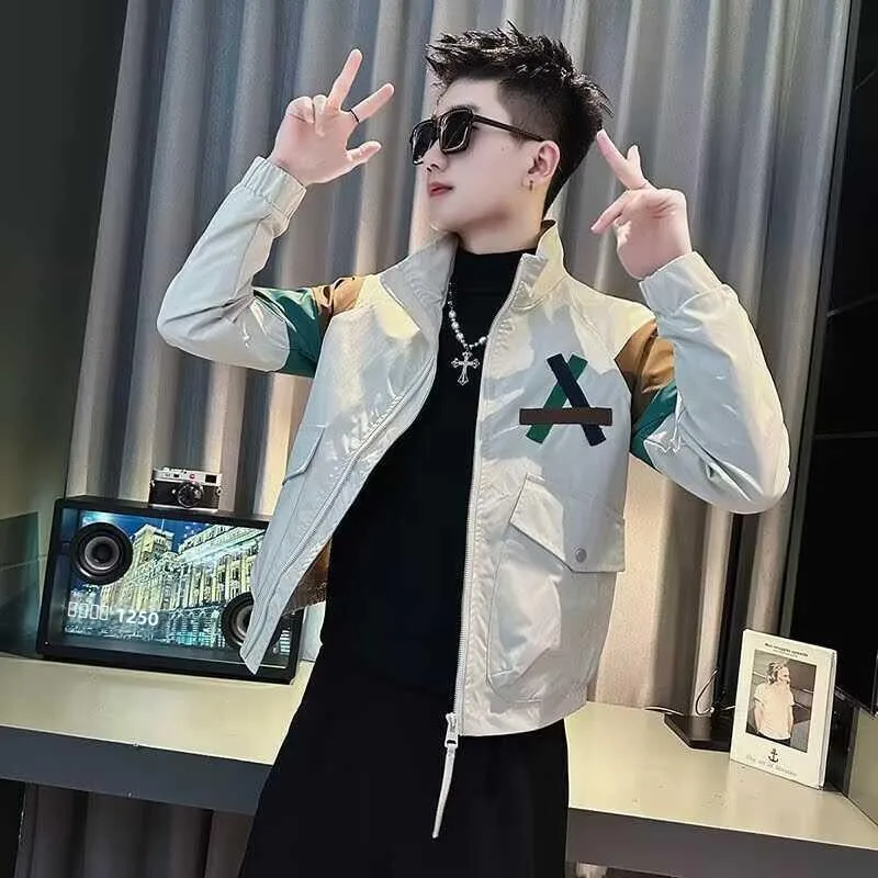 

Повседневная стильная рабочая куртка, мужская верхняя одежда, весна-осень 2024, новая модная брендовая универсальная куртка для отдыха, мужская одежда, куртка