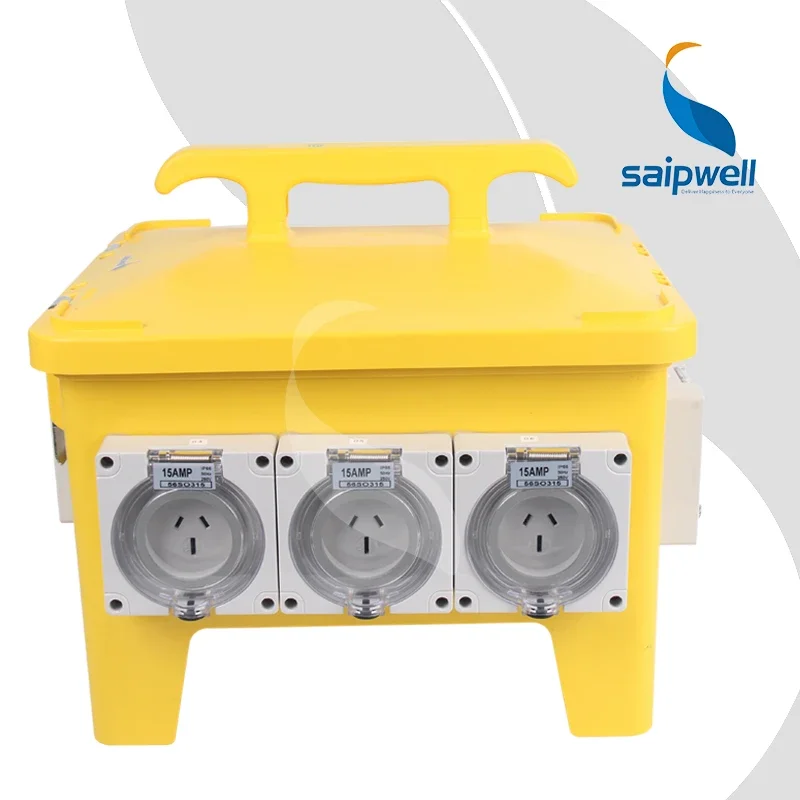 Saipwell High Performance OEM Stackable Rugged Design Portable Power Distribution Systems 3 Phase Moving Light Box