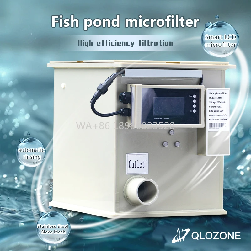 

Drum Filter for Koi Pond 10ton e 5m3/h Pond Filter Small Koi ponds Gravity Filter Wholesale Pump Fed Rotary