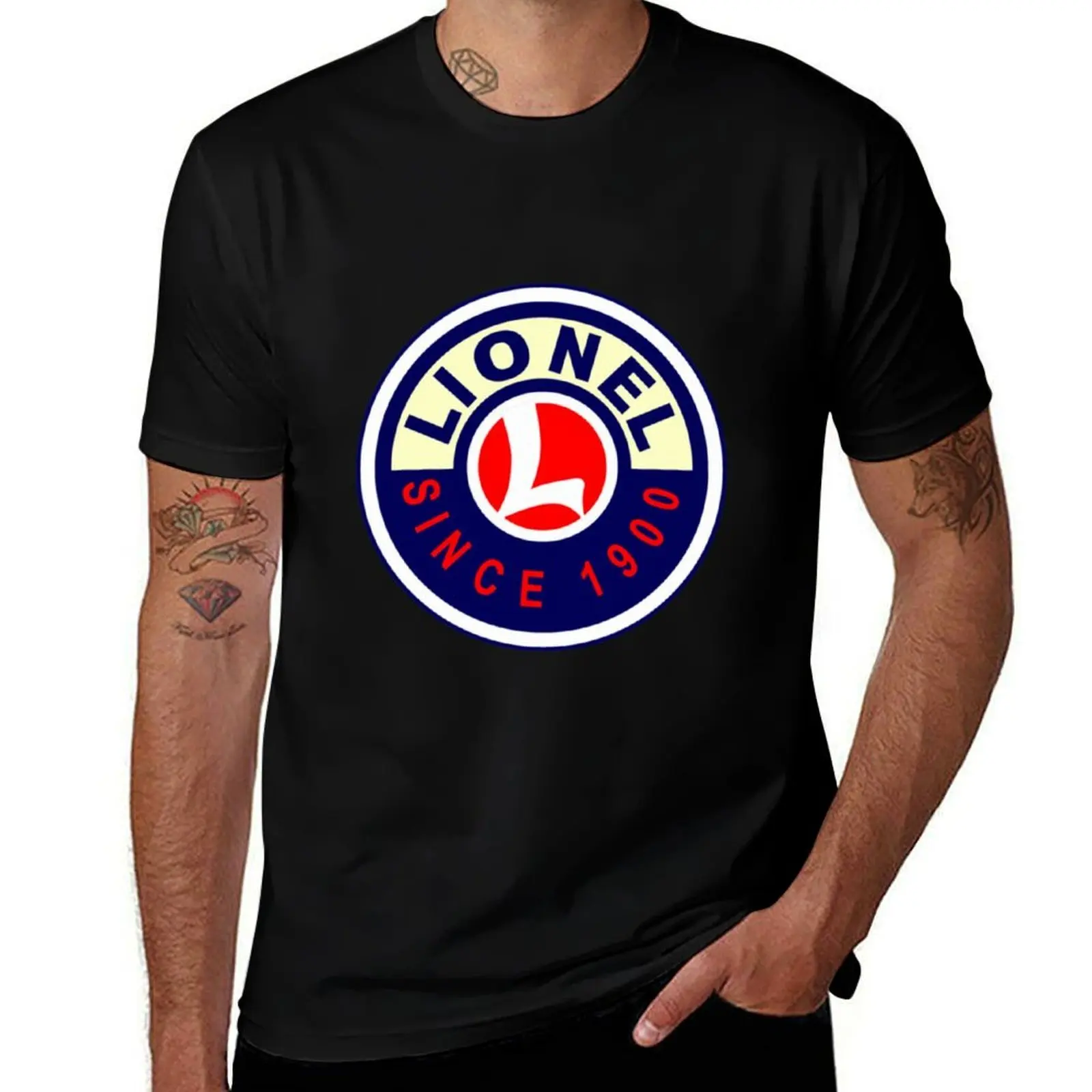 Lionel Vintage Scale Model Trains USA T-Shirt Relaxed Casual Short Sleeve Tee