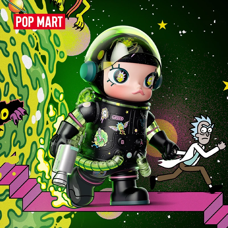 POP MART MEGA SPACE MOLLY 400% ซีรีส์ริคแอนด์มอร์ตี้ กล่องสุ่ม ของเล่นตุ๊กตา น่ารัก อนิเมะ ฟิกเกอร์ ของสะสม ของขวัญ