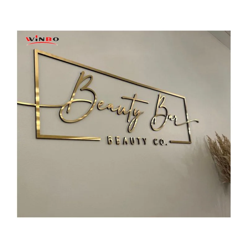 (Kunden spezifisch) Business Sign Board Logo Büro Indoor Outdoor hinter leuchtete beleuchtete Unternehmen Business Signage Wand Logo LED 3D-Kanal