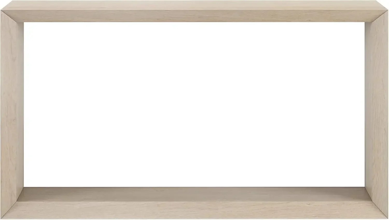 55" Wide Rectangular Console Table in Alder White, for Home, Living Room, Bedroom, Entertainment Room, Office
