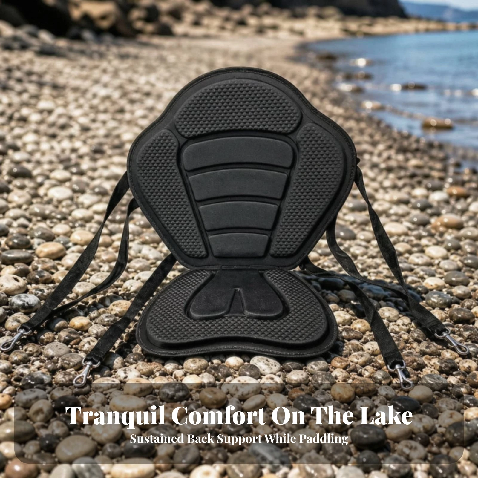 Kayak Seat with Backrest Textured Kayak Seat with Back Support Accessory Soft for Kayakers, Kayaking, Canoeing