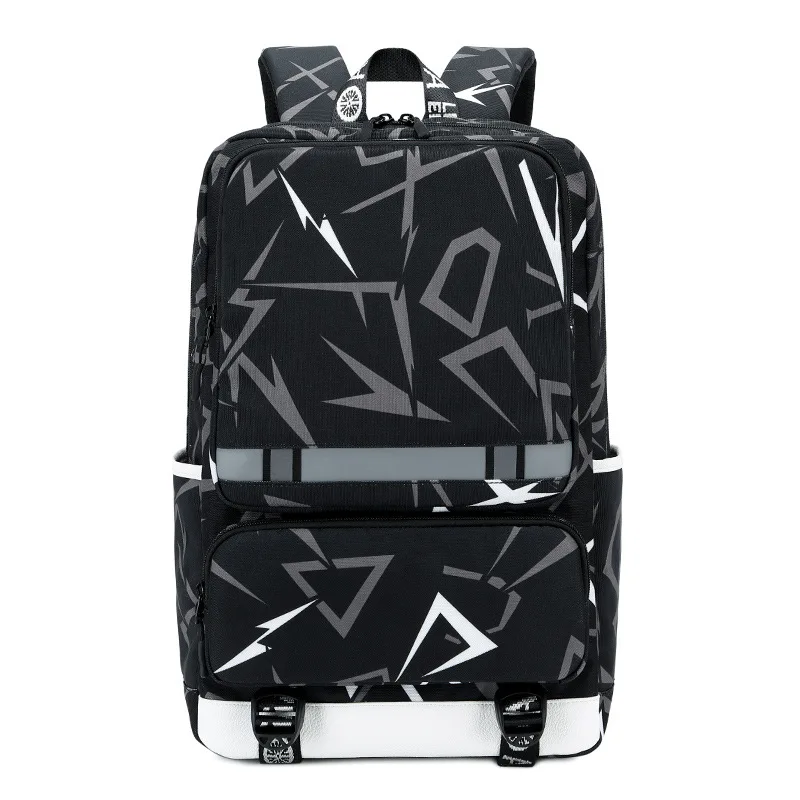Practical School Bag for Teens Ergonomic Daypack Large Capacity Student Backpack with Multiple Pockets