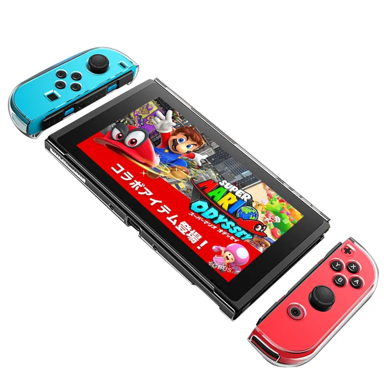 Detachable Crystal PC Transparent Case For Nintendo Nintend Switch NS NX Cases Hard Clear Back Cover Shell Coque Ultra Thin Bag