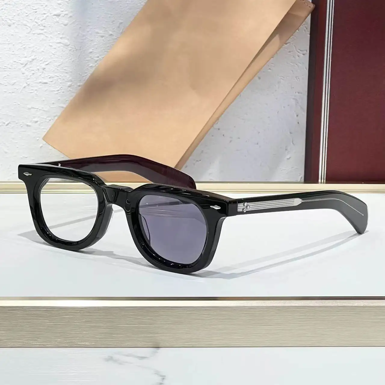 

JACQ VENDOME Retro Square Frame Luxury Sunglasses Outdoor Par ular ex Sunglasses Resin Lens UV Protection for All Fa...