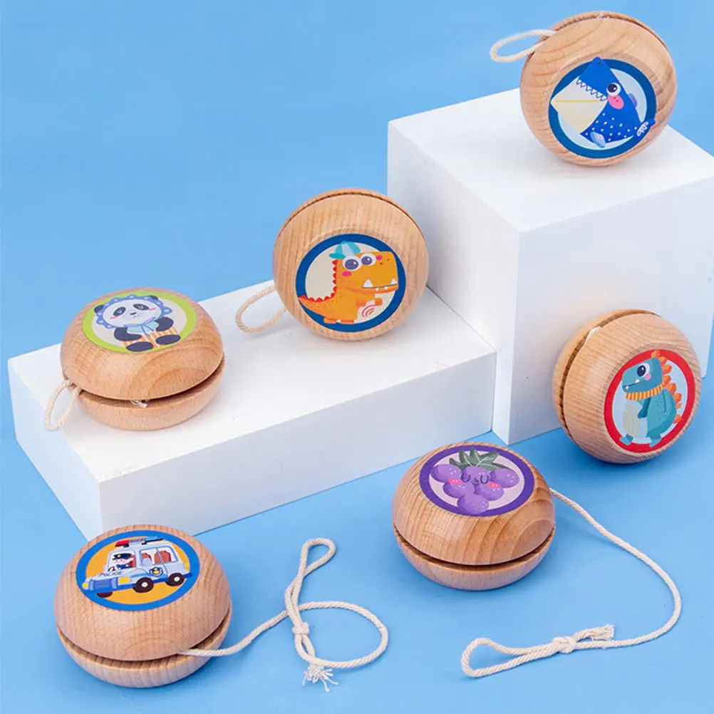 2 peças de madeira para crianças, jogo educacional, exercício, força do pulso, tamanho portátil, padrão animal divertido